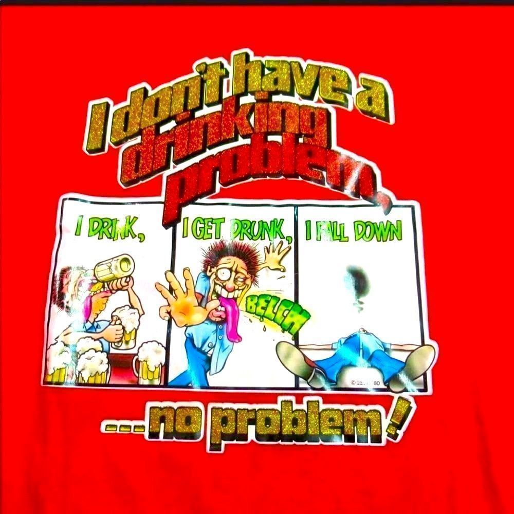 • 80s VINTAGE • Drunk Hilarious drinking party Tee •